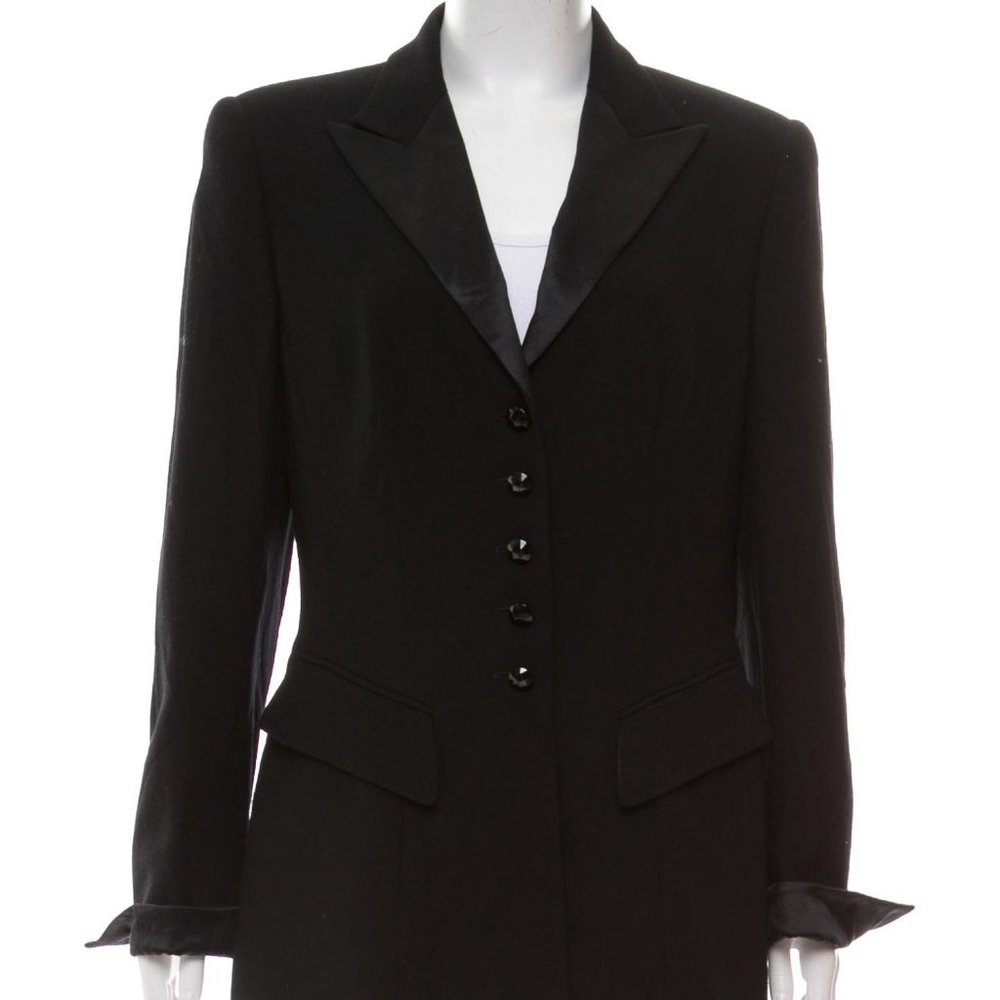 ESCADA Peak-Lapel Wool Jacket LARGE